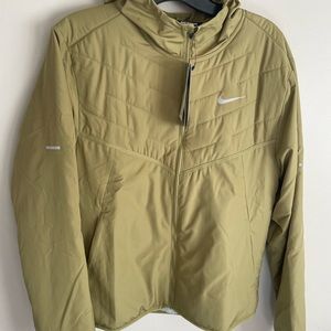 Small $120 Mens Nike Therma-Fit Repel Full Zip Running Jacket DD5644 379 Tan